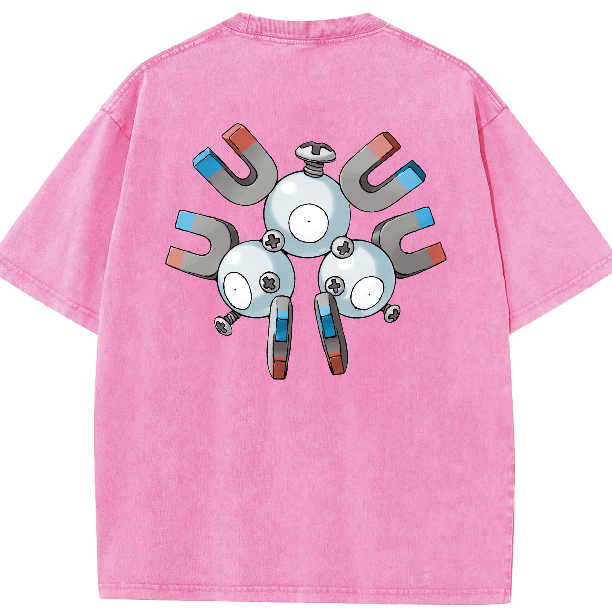 （画像用） ポケットモンスター Pokémon 綿100% ヴィンテージ風 半袖Tシャツ（背面プリント）